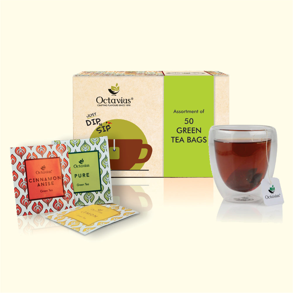 3 Assorted Green Teas - 50 Teabags Economy Pack