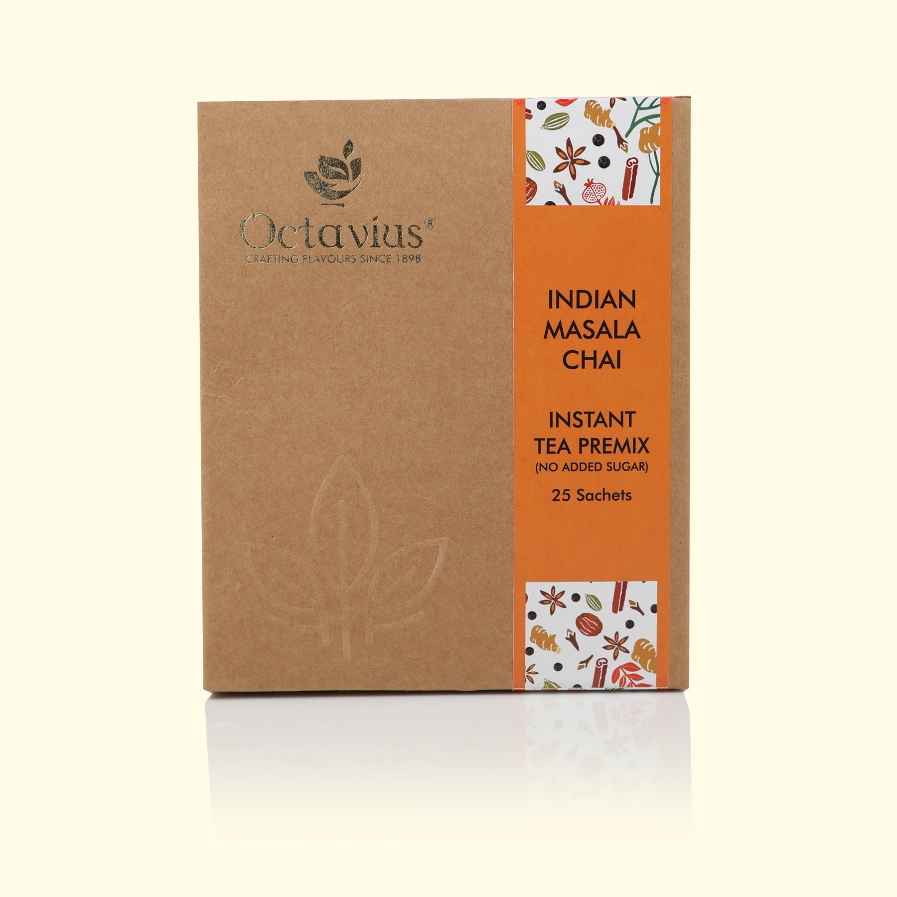 Indian Masala Chai Instant Premix (No Added Sugar) 25 Sachets Economy Pack