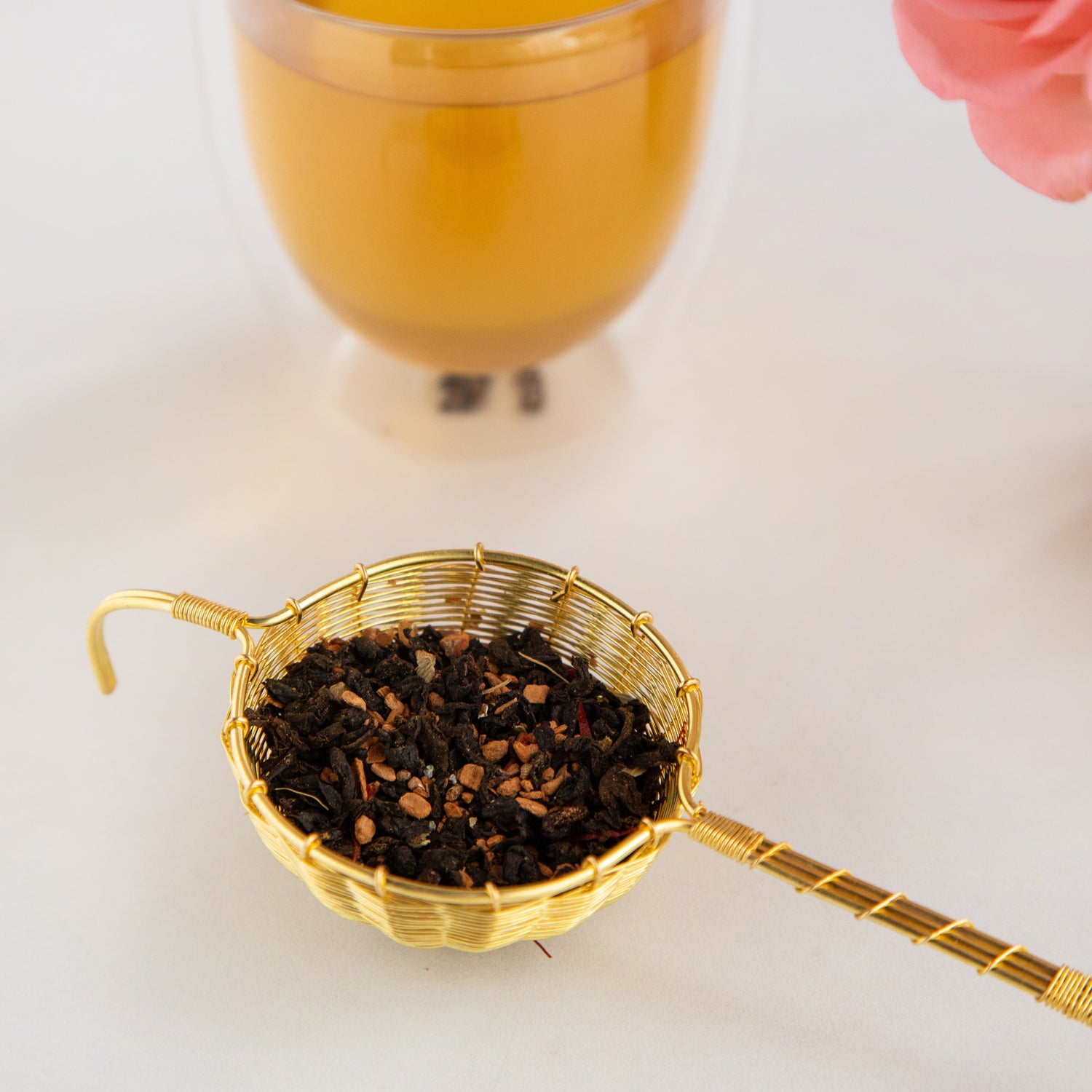 Handmade Brass Wire Mesh Tea Strainer