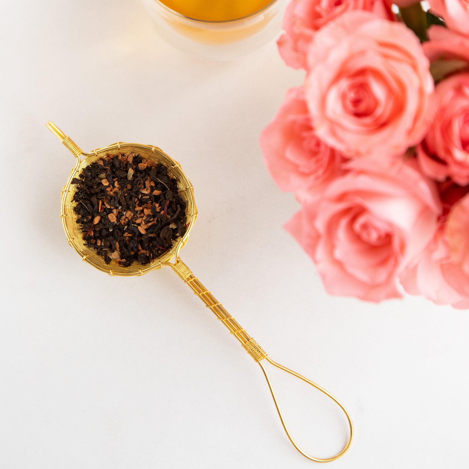 Handmade Brass Wire Mesh Tea Strainer