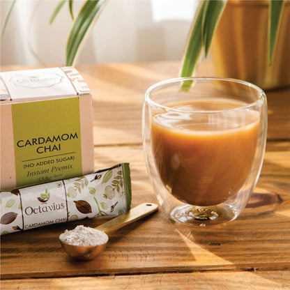 Cardamom Chai Instant Premix- 15 Sachets ( No added Sugar )