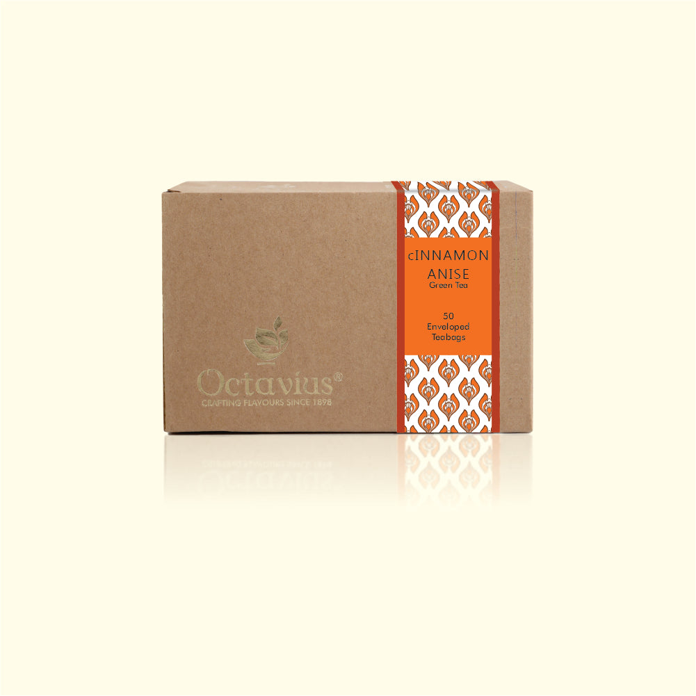 Cinnamon Anise Green tea - 50 Enveloped Teabags