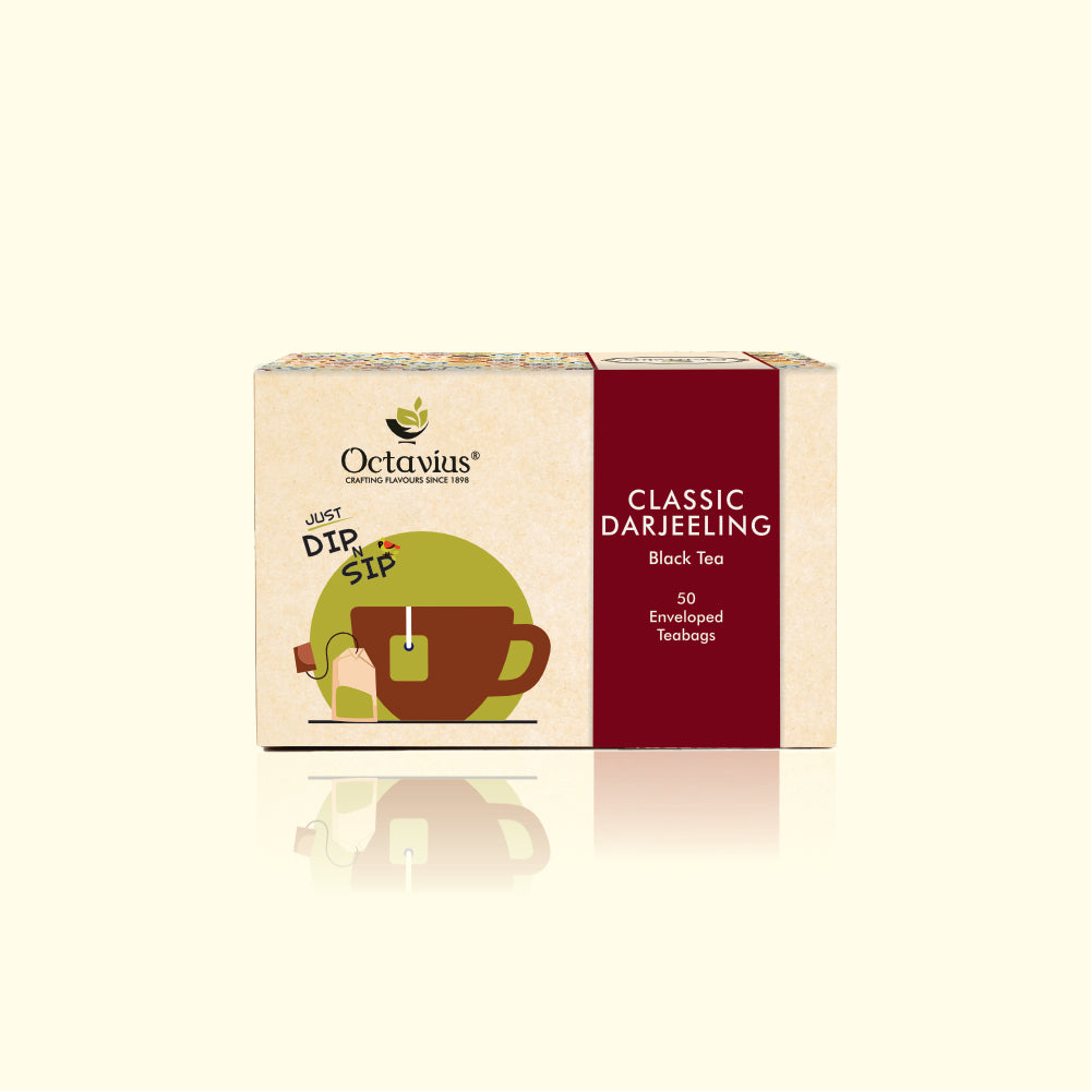 Darjeeling black tea - 50 Enveloped Teabags