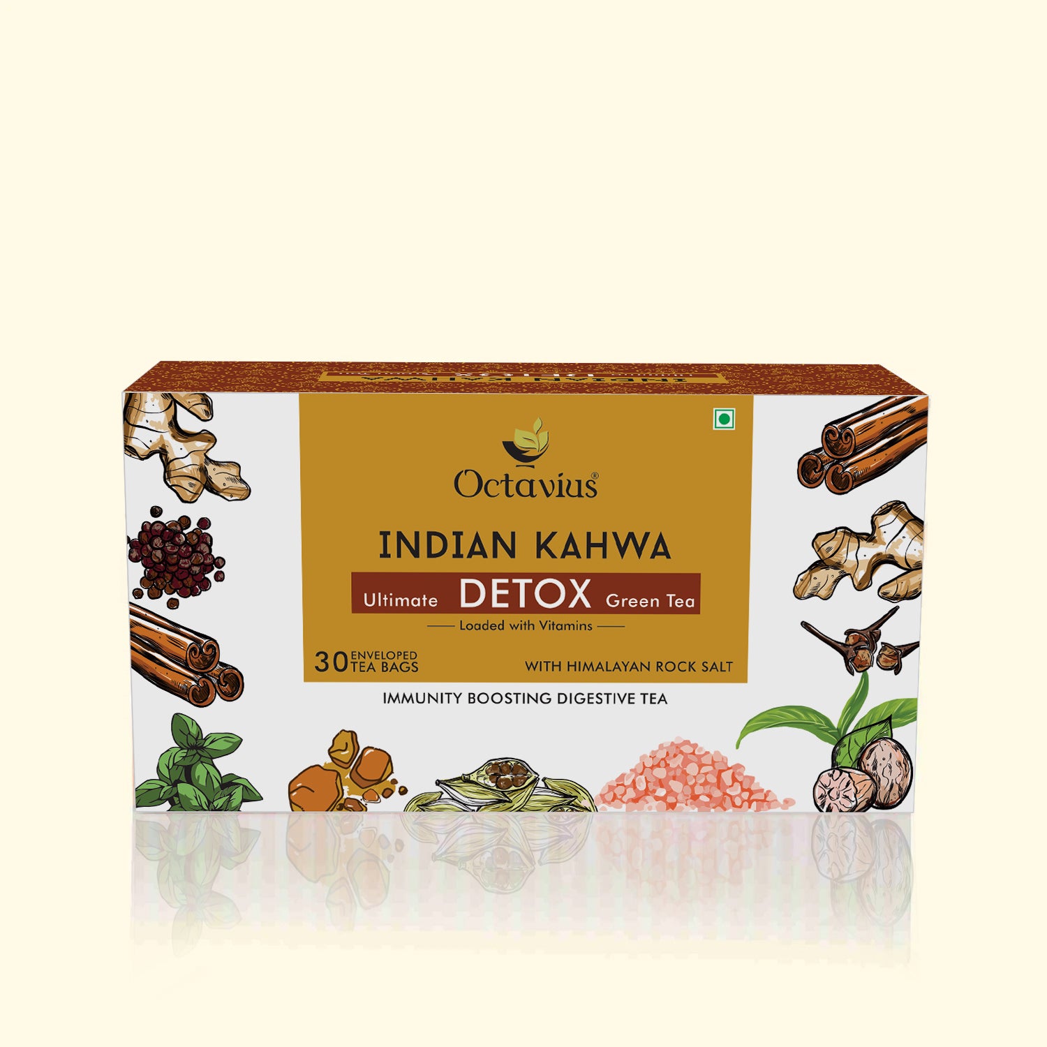 Indian Kahwa  Detox Green Tea 30 Tea bags