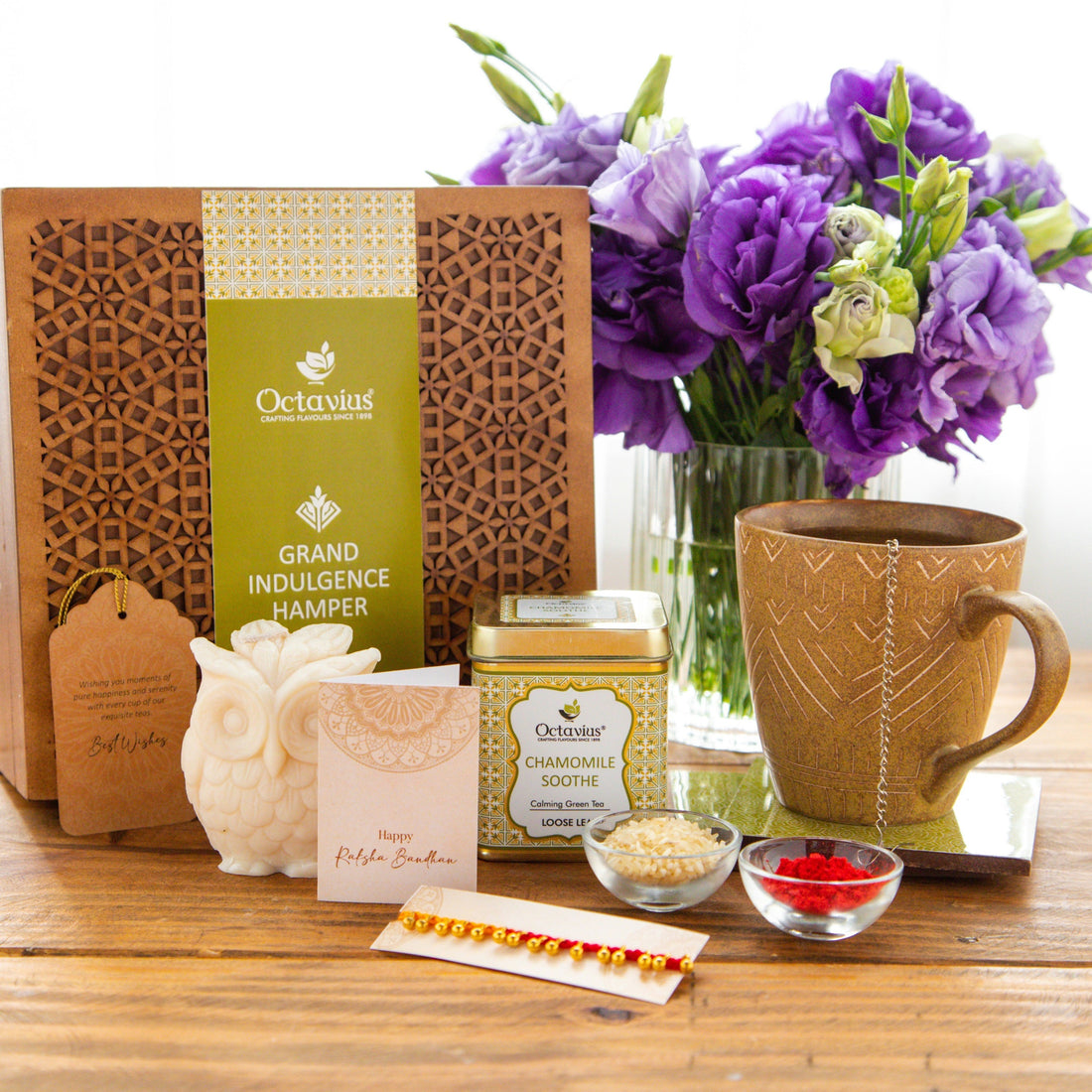 Rakhi Gift Box- Grand Indulgence Calming Tea Hamper