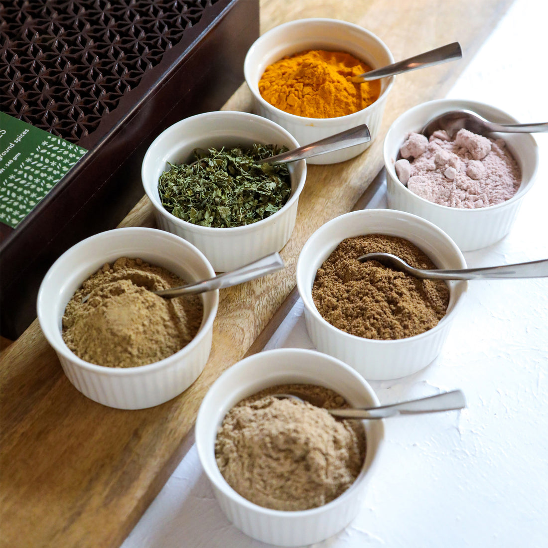 Assortment of Exotic Indian Ground Spices - Octavius