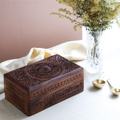 Indian Tea Collection - Premium Black Whole Leaf Teas In Handcrafted Sheesham Wood Box