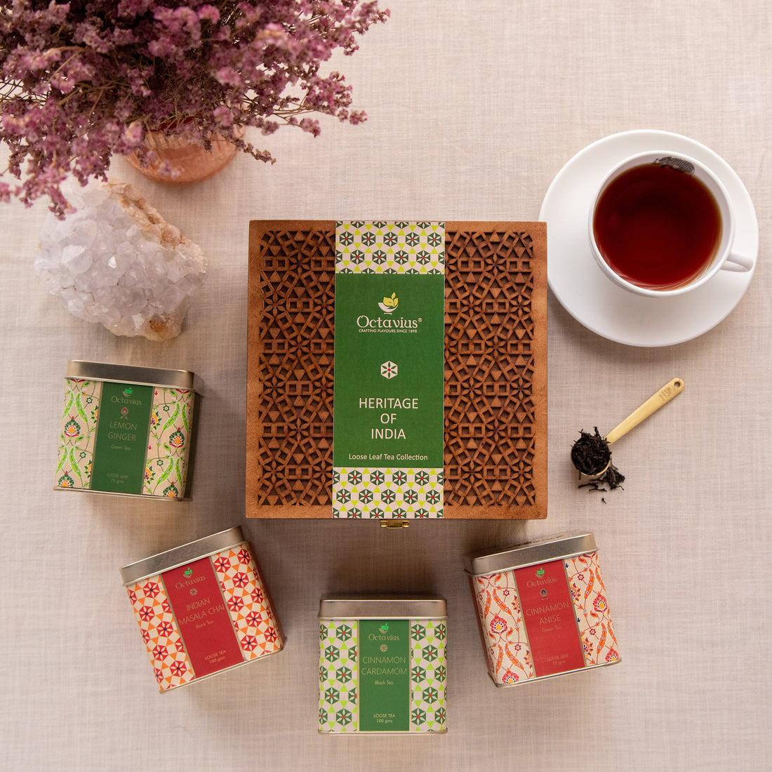 Heritage of India Tea Collection-4 Assorted Teas