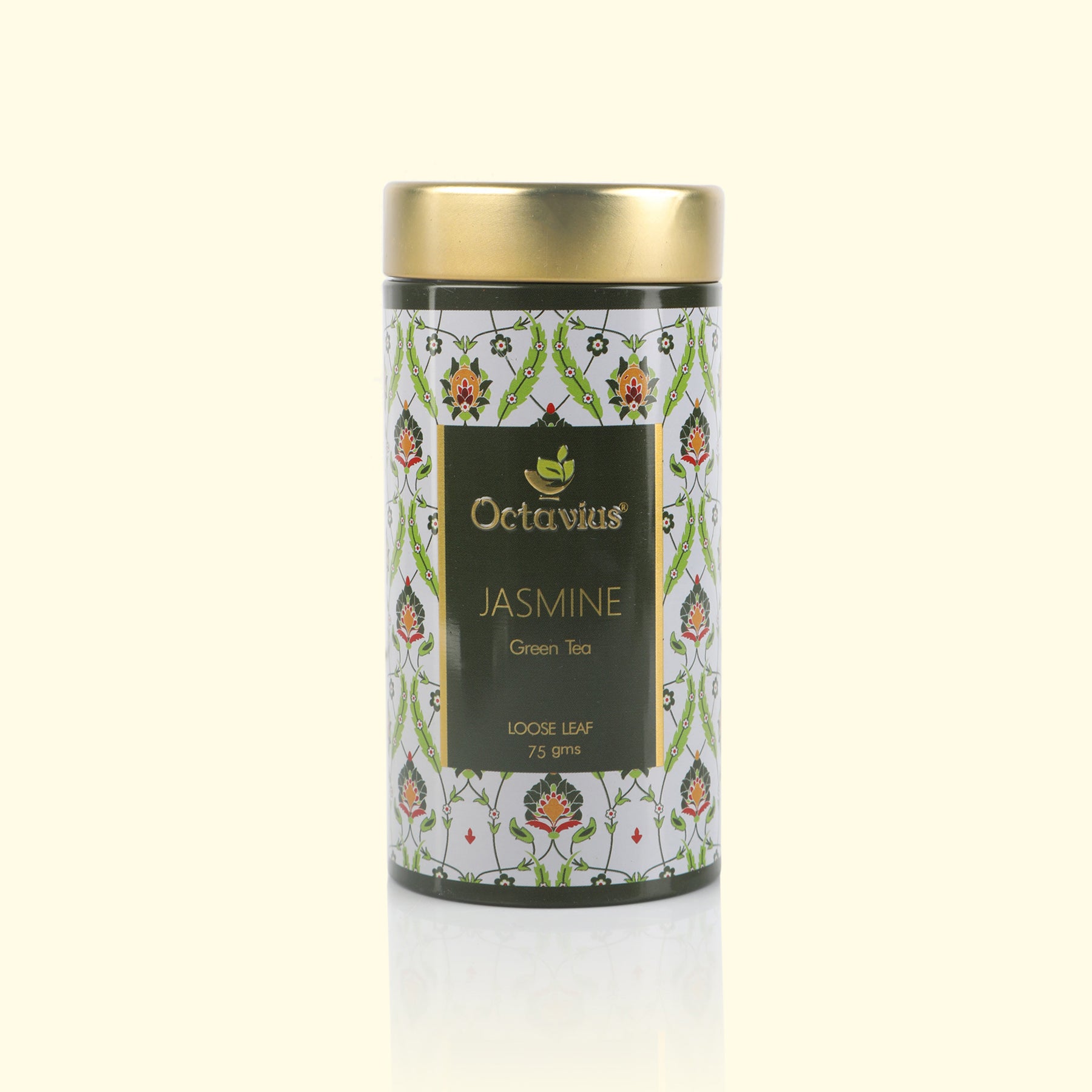 Jasmine Green Tea Loose Leaf - 75 Gms Tin Can