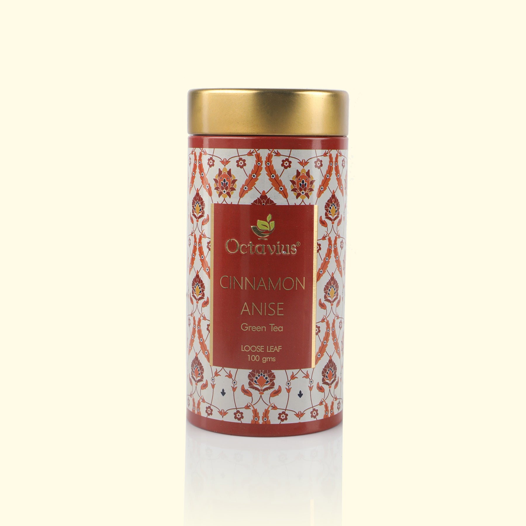 Cinnamon Anise Green Tea Loose Leaf - 100 Gms Tin Can