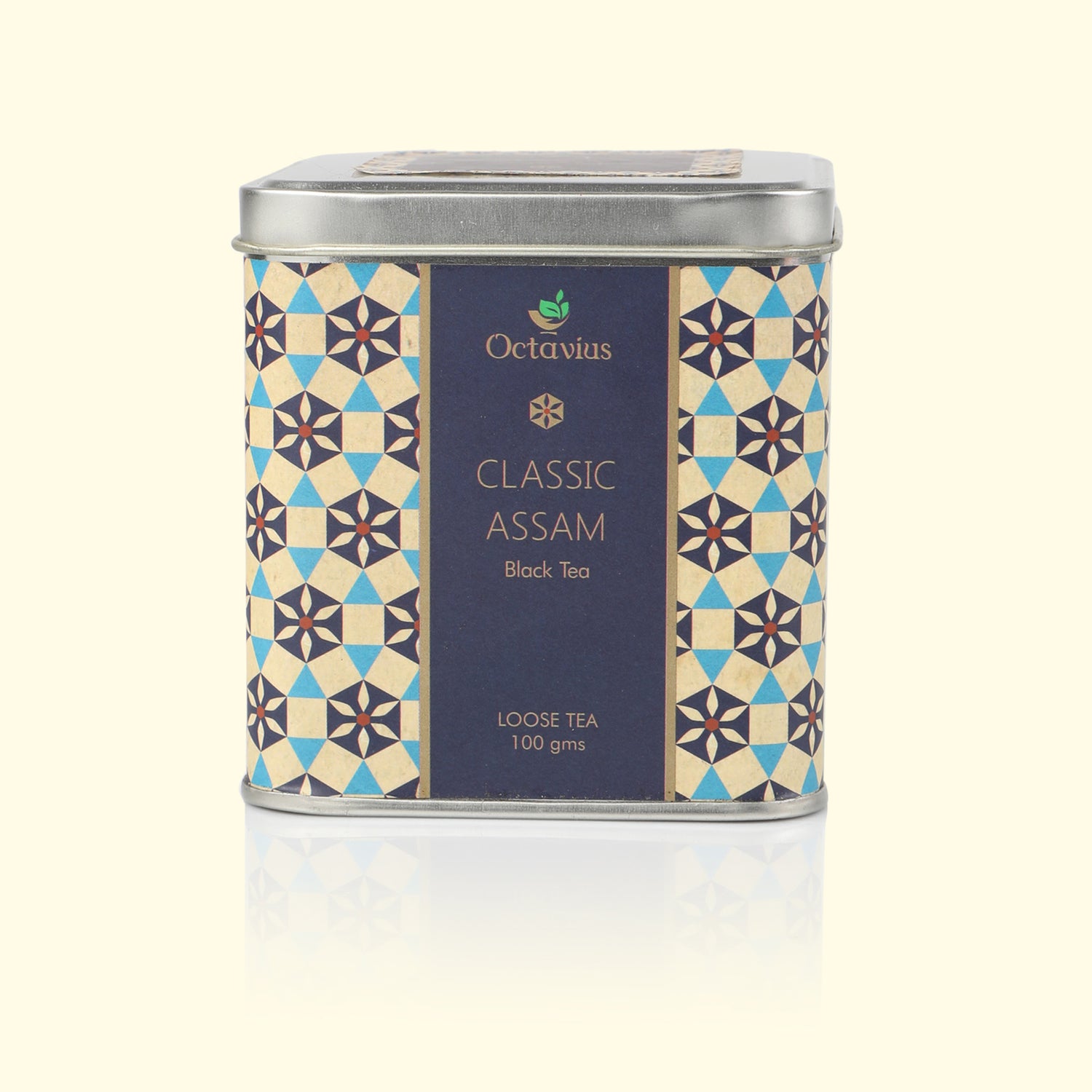 Classic Assam Black Tea Loose Leaf - 100 Gms Square Tin