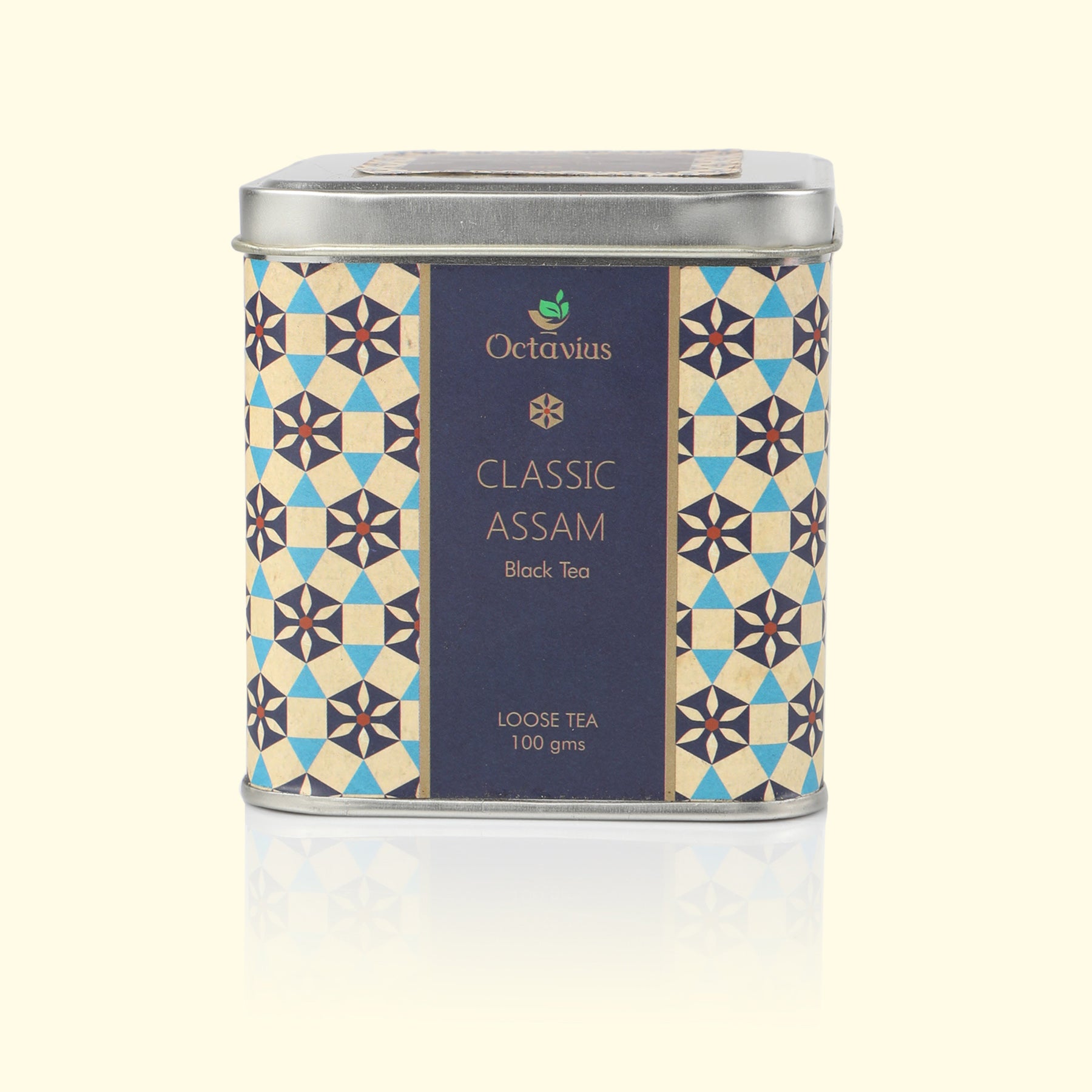 Classic Assam Black Tea Loose Leaf - 100 Gms Square Tin