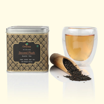 Assam Second Flush Black Tea (Loose leaf) - 100 Gms