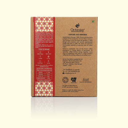 Indian Masala Chai Black Tea Loose Leaf in Kraft Box - 100 Gms