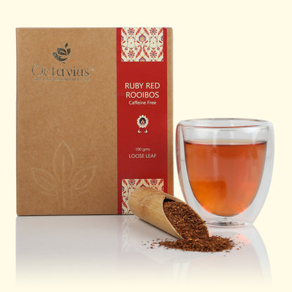 Ruby Red Rooibos Tisane (Caffiene Free) - 100 Gms