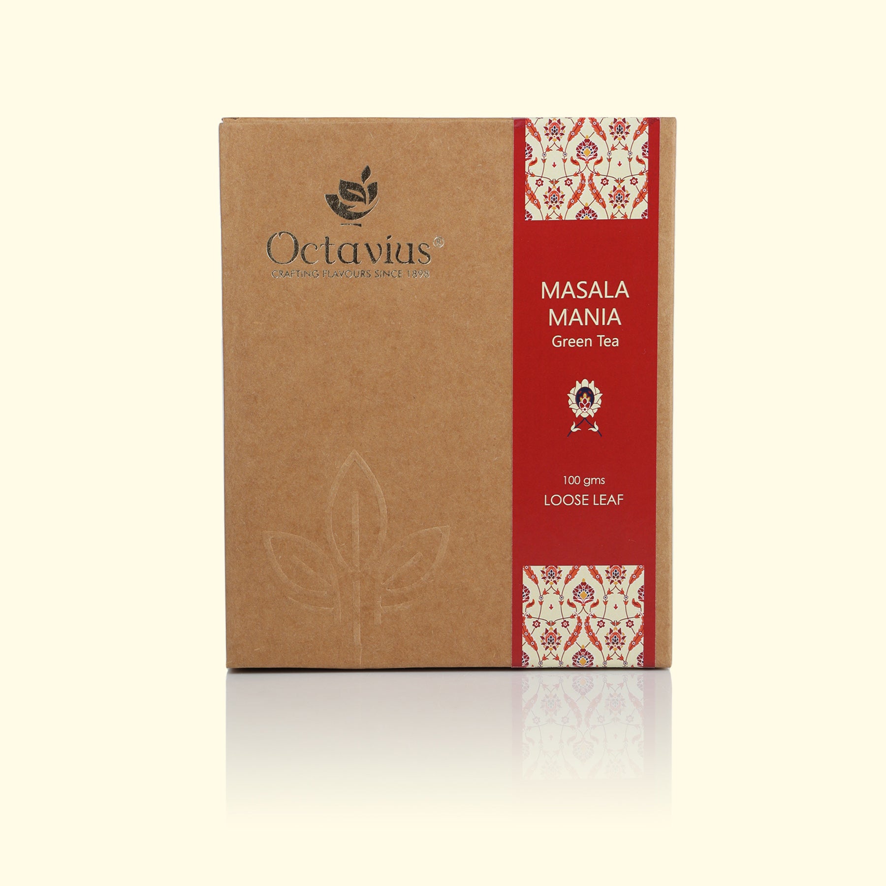 Masala Mania Green Tea Loose Leaf in Kraft Box - 100 Gms