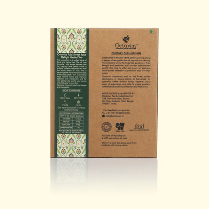 Tulsi Sweet Rose Delight tea (Caffeine free) Loose Leaf - 100 Gms