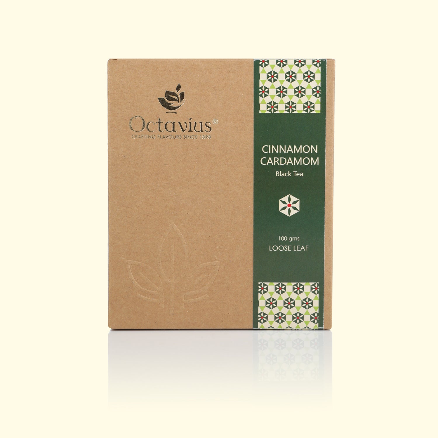 Cinnamon and Cardamom Black Tea Loose Leaf in Kraft Box - 100 Gms