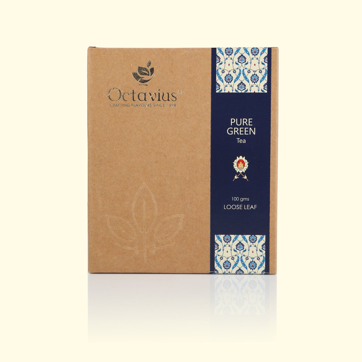 Pure Green Tea Loose Leaf in Kraft Box - 100 Gms