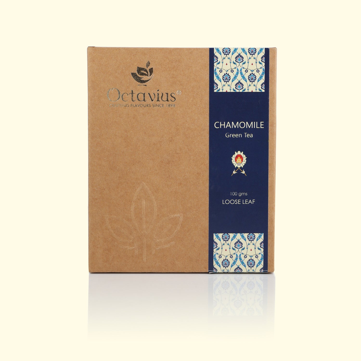 Chamomile Green Tea Loose Leaf in Kraft Box - 100 Gms