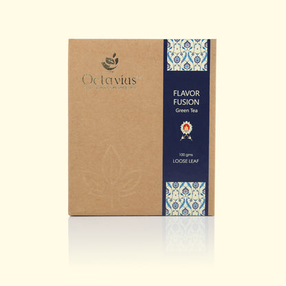 Flavour Fusion Green Tea Loose Leaf in Kraft Box - 100 Gms