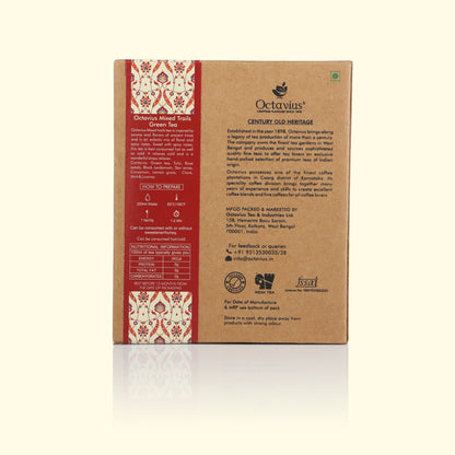 Mixed Trails Green Tea Loose Leaf in Kraft Box - 100 Gms