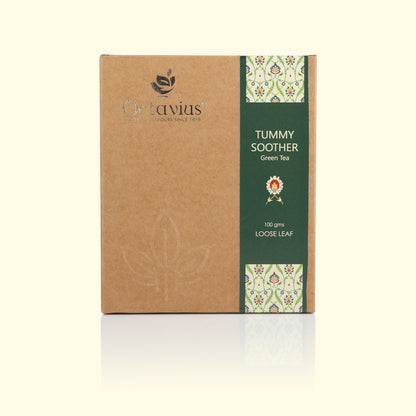 Tummy Soother Green Tea Loose Leaf in Kraft Box - 100 Gms