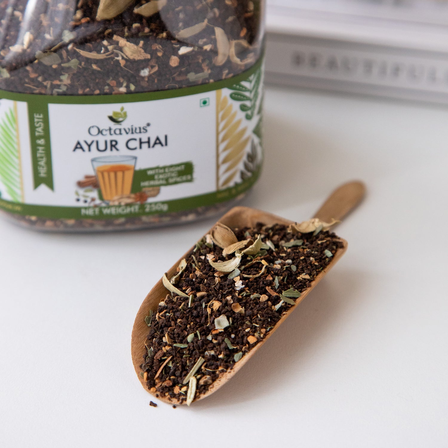 Ayur Chai (With Eight Exotic Herbal Spices) - 250 Gms Jar ( PACK OF 2 )