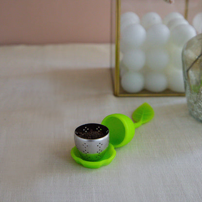 Silicone Tea Infuser with Leaf Shape Handle