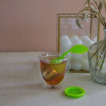 Silicone Tea Infuser with Leaf Shape Handle