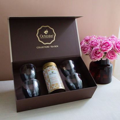 Collector’s Tea Box - Complete Tea Kit ( One Tea of your Choice and Double Wall Glasses)