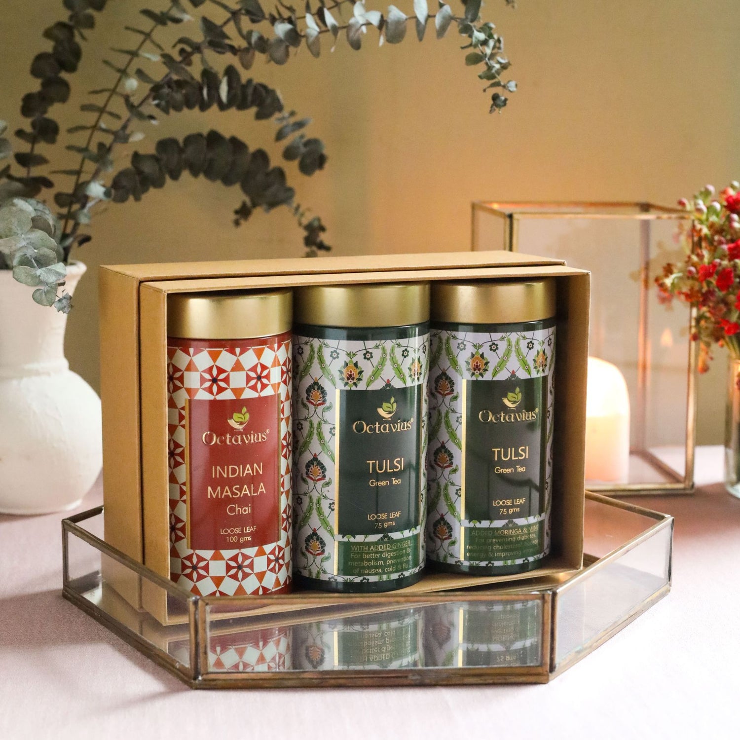 Gourmet Tea Collection-Grand Indian Teas (3 Tins)