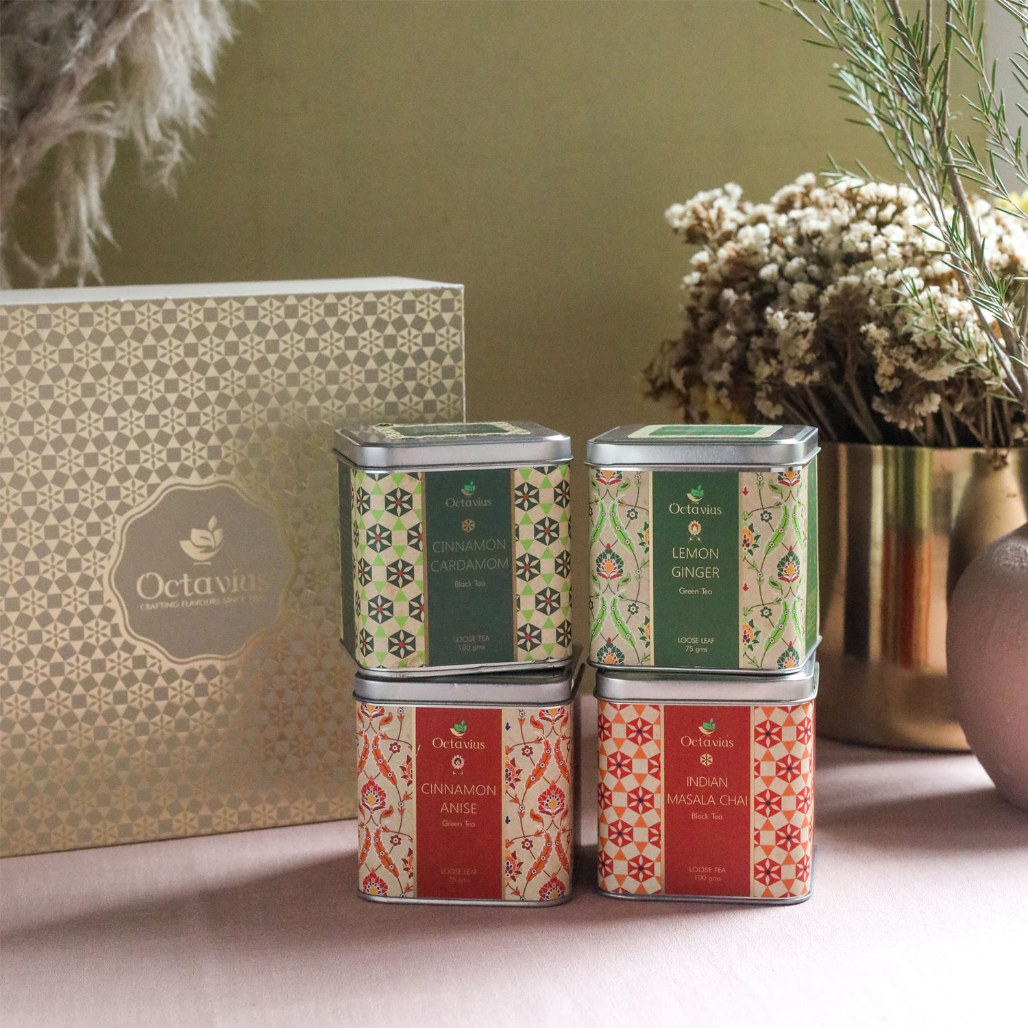 Heritage of India Tea Collection-4 Assorted Teas