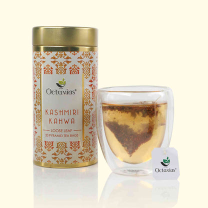 Kashmiri Kahwa Green Tea (20 Pyramid Tea Bags)