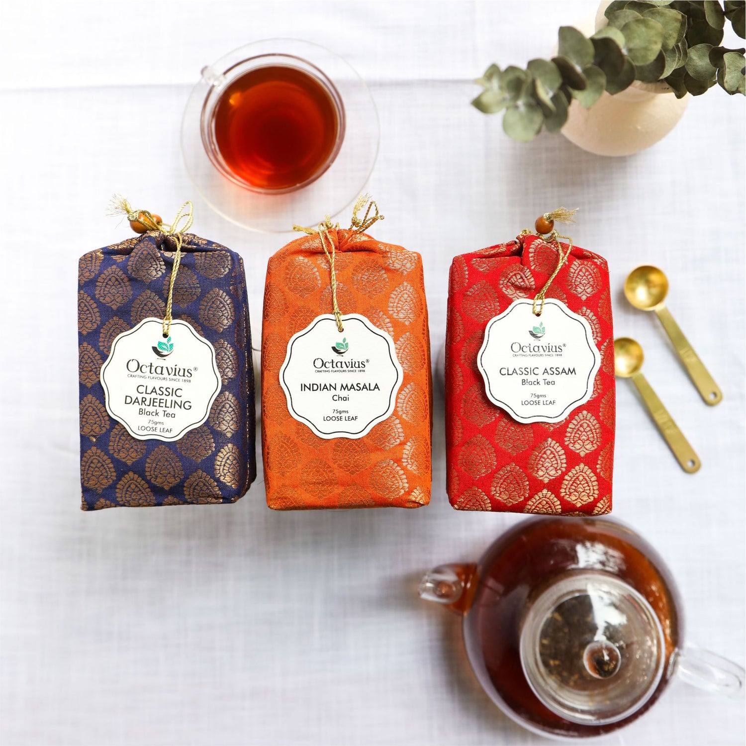 Indian Tea Collection- Festive Range (Indian Masala Chai, Classic Darjeeling, Classic Assam)