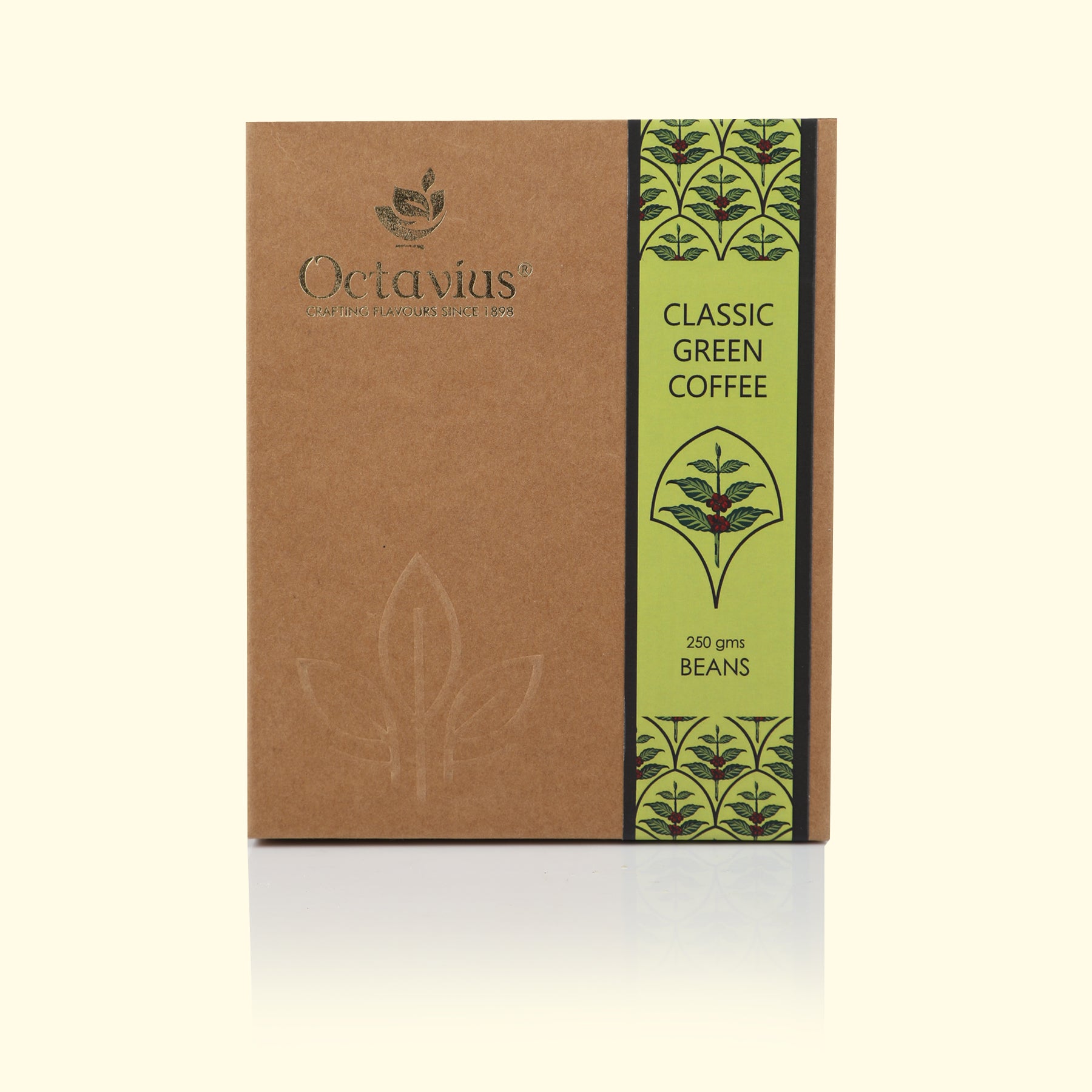 Classic Green Coffee Beans in Kraft Box - 250 gms