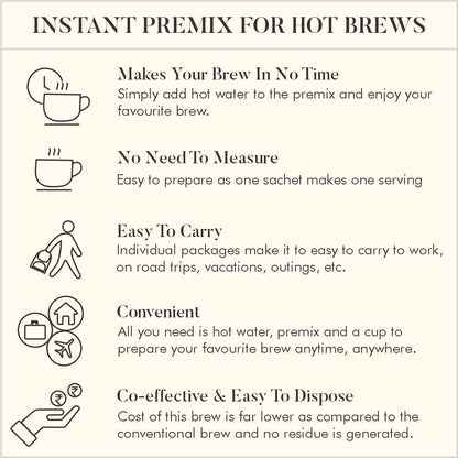 Cardamom Chai Instant premix 10 Sachets - (Tin Can)
