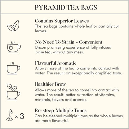 Tea Essentials-Traditional Detox (Kashmiri Kahwa Pyramid Green Tea Bags)